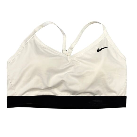 NIKE Plus Size Indy Light Support White Black Sports Bra Size 1X - Picture 2 of 7